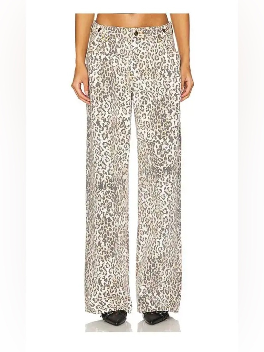 LIONESS She's All That Jeans Leopard Print